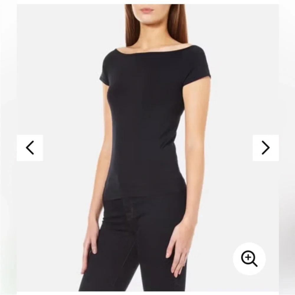 Helmut Lang Women's Open
Boat Neck Top black edgy minimalist size M/L Streetwear - Picture 3 of 11